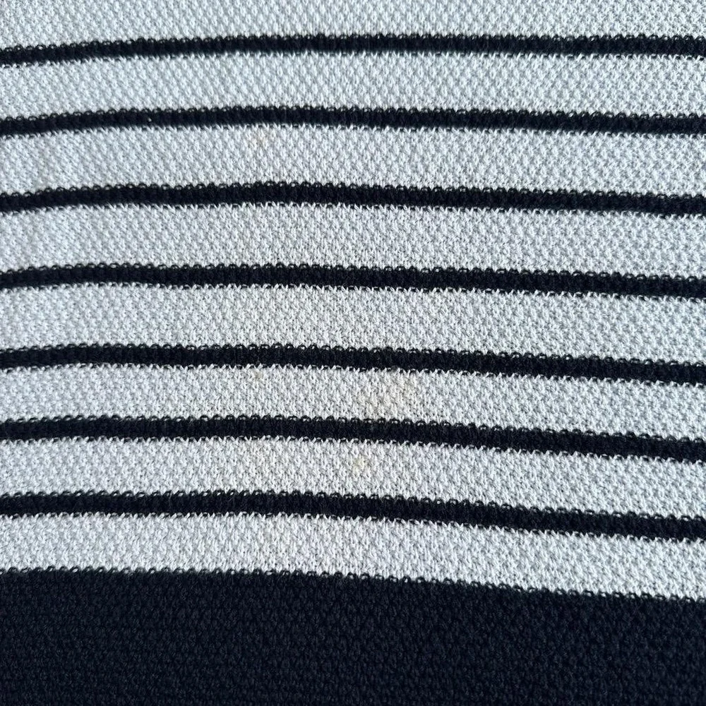T by Talbots Sweater Womens XS Blue White Striped Colorblock Knit Pullover - Picture 11 of 11